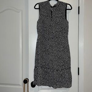 Karl Lagerfeld Dress new with tags black and white polka dot size 10